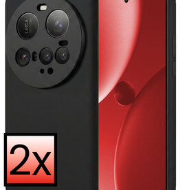 NoXx NoXx Xiaomi 15 Ultra Hoesje Siliconen - Zwart - 2 PACK