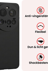 NoXx NoXx Xiaomi 15 Ultra Hoesje Siliconen Met Screenprotector - Zwart