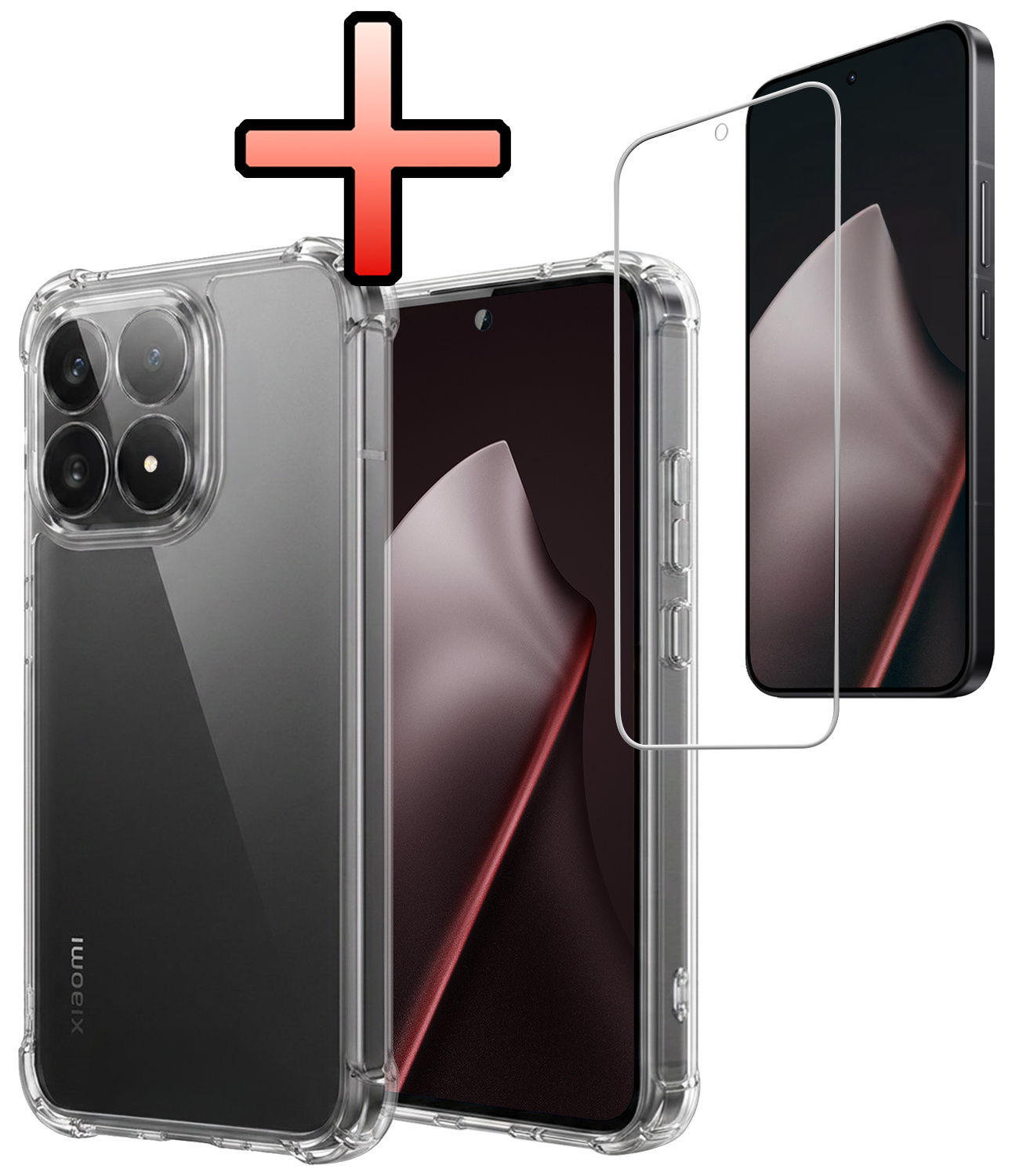 NoXx NoXx Xiaomi 15T Hoesje Shockproof Met Screenprotector