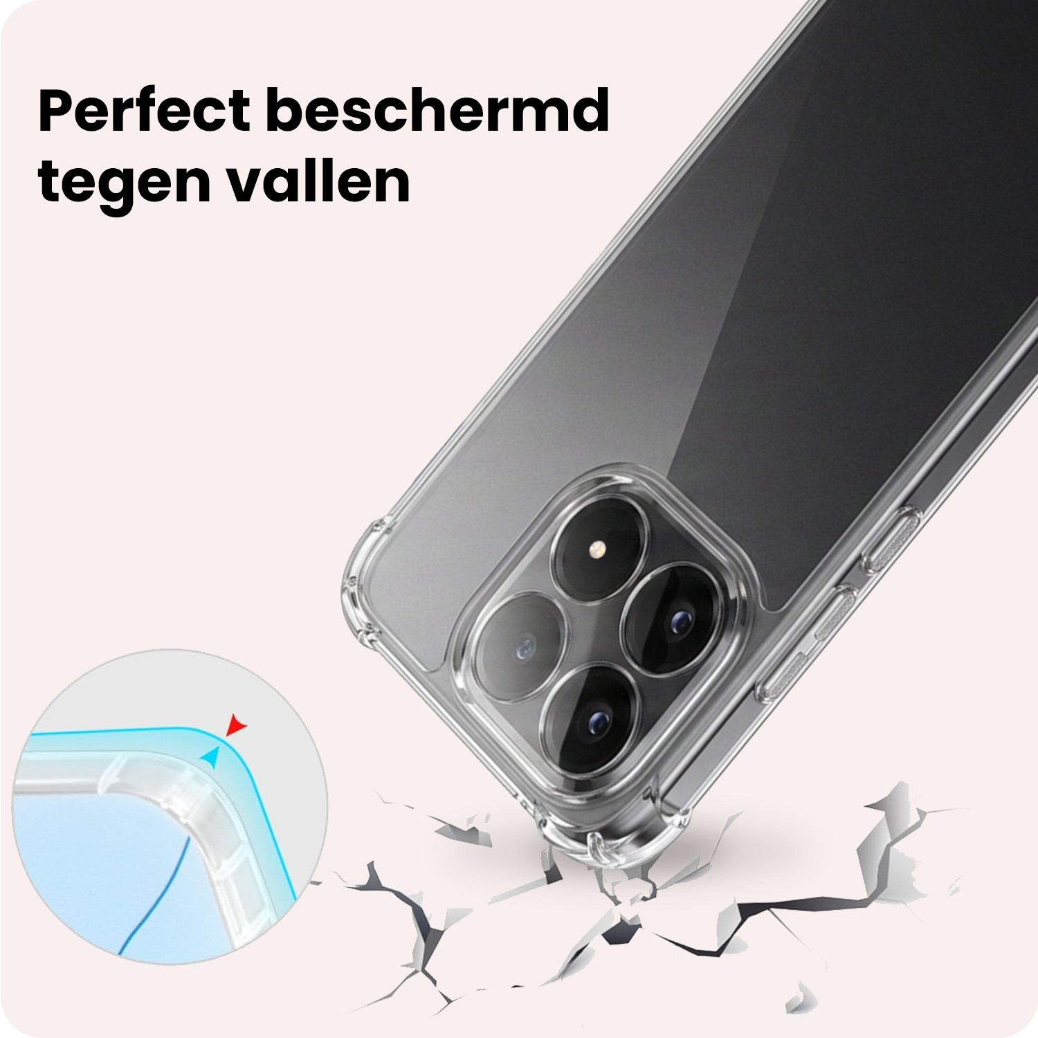 NoXx NoXx Xiaomi 15T Hoesje Shockproof Met Screenprotector