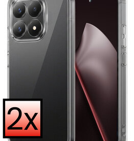 NoXx NoXx Xiaomi 15T Hoesje Siliconen - Transparant - 2 PACK