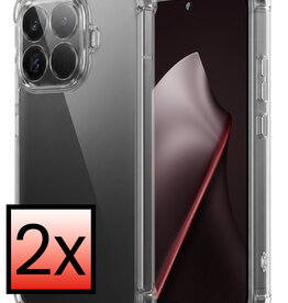 NoXx NoXx Xiaomi 15T Pro Hoesje Shockproof - Transparant - 2 PACK
