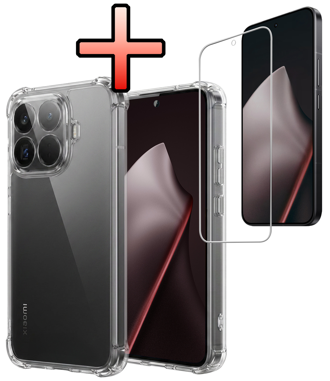 NoXx NoXx Xiaomi 15T Pro Hoesje Shockproof Met Screenprotector