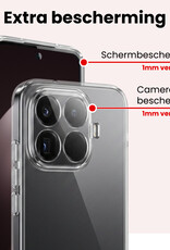 NoXx NoXx Xiaomi 15T Pro Hoesje Siliconen - Transparant