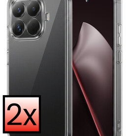 NoXx NoXx Xiaomi 15T Pro Hoesje Siliconen - Transparant - 2 PACK