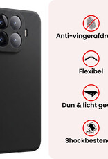 NoXx NoXx Xiaomi 15T Pro Hoesje Siliconen - Zwart - 2 PACK