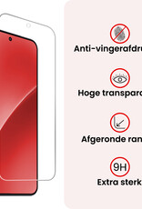 NoXx NoXx Xiaomi 15T Pro Hoesje Siliconen Met 2x Screenprotector - Zwart