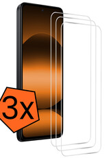 Nomfy Nomfy Xiaomi Redmi Note 14 5G Screenprotector Glas - 3 PACK