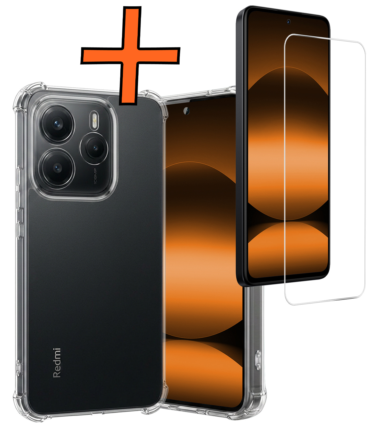 Nomfy Nomfy Xiaomi Redmi Note 14 5G Hoesje Shockproof Met Screenprotector