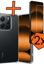 Nomfy Nomfy Xiaomi Redmi Note 14 5G Hoesje Shockproof Met 2x Screenprotector