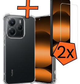 Nomfy Nomfy Xiaomi Redmi Note 14 5G Hoesje Shockproof Met 2x Screenprotector