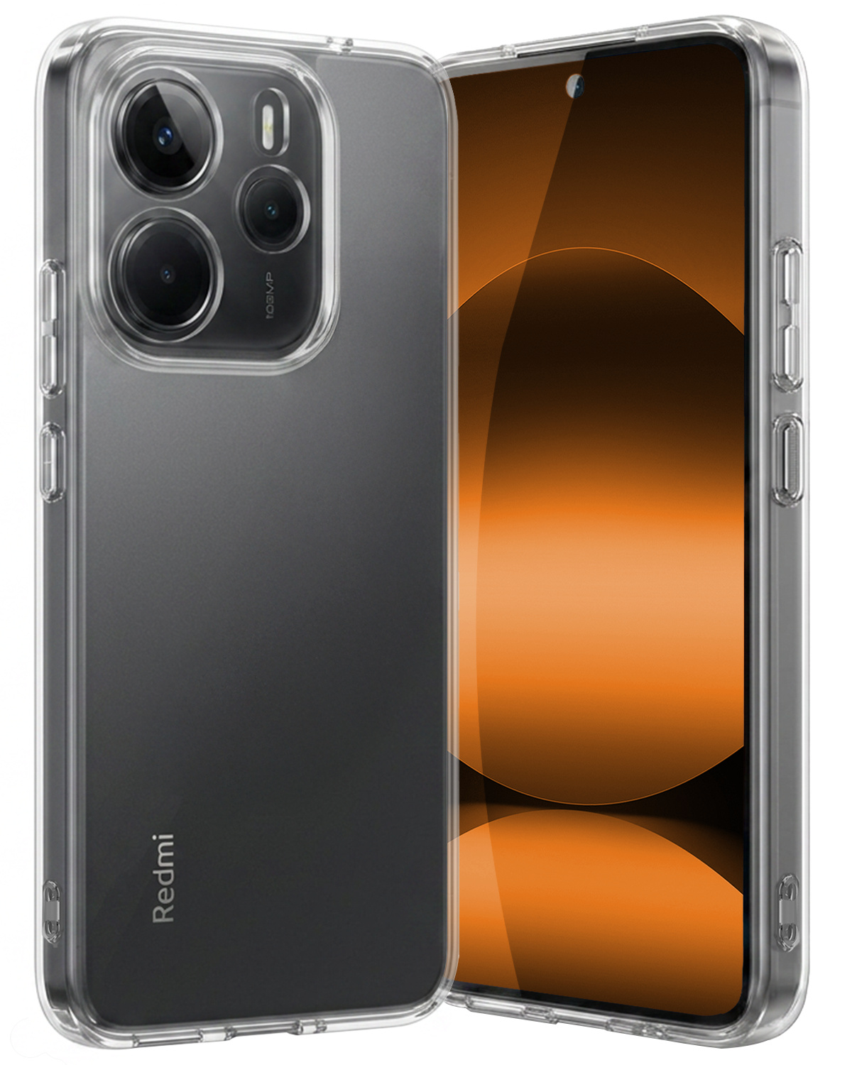 Nomfy Nomfy Xiaomi Redmi Note 14 5G Hoesje Siliconen - Transparant