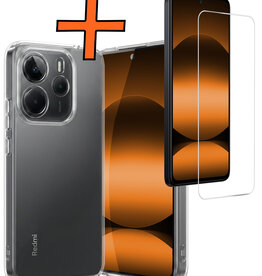 Nomfy Nomfy Xiaomi Redmi Note 14 5G Hoesje Siliconen Met Screenprotector - Transparant