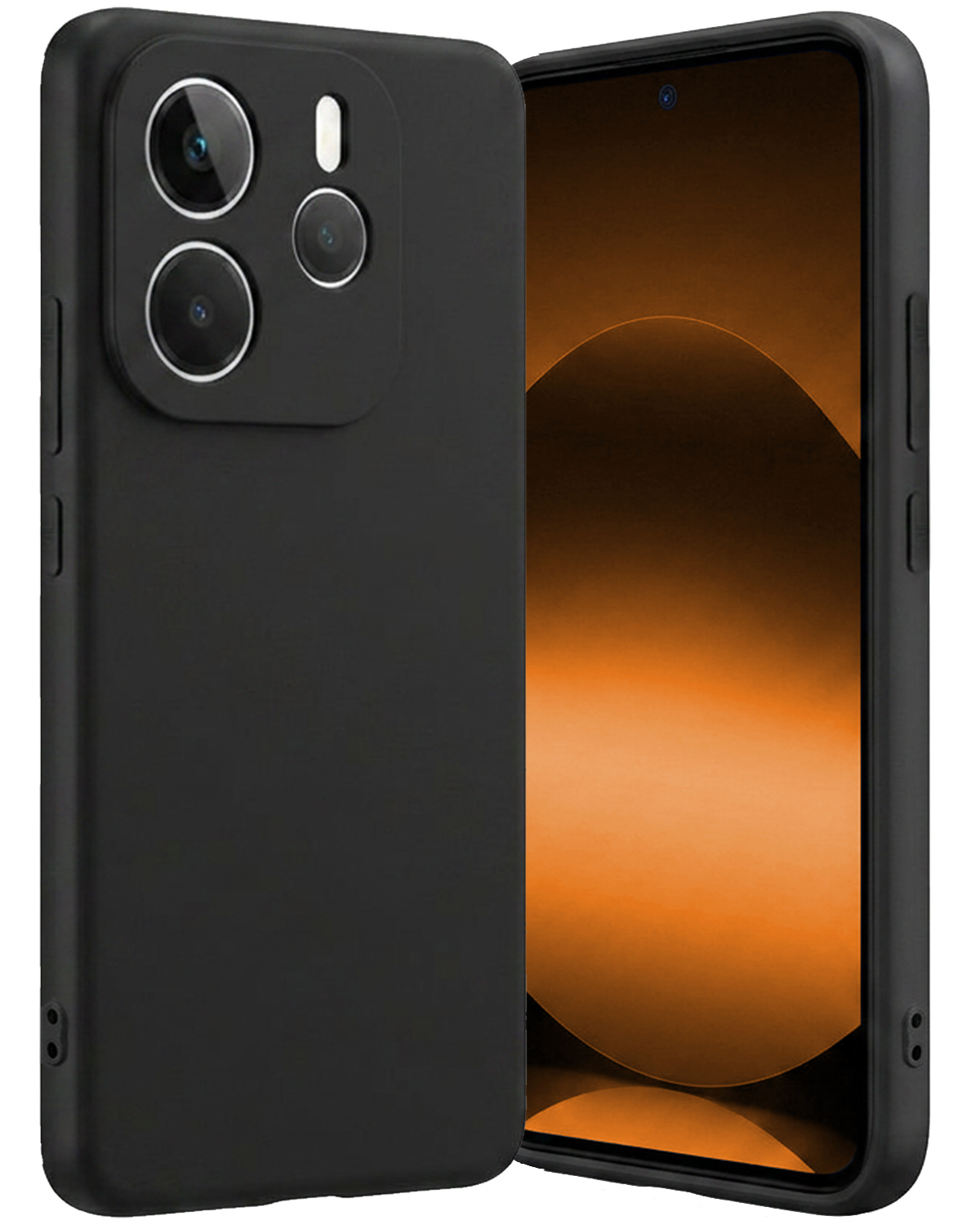 Nomfy Nomfy Xiaomi Redmi Note 14 5G Hoesje Siliconen - Zwart