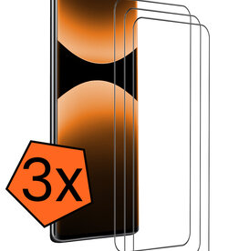 Nomfy Nomfy Xiaomi Redmi Note 14 Pro 5G Screenprotector Glas - 3 PACK