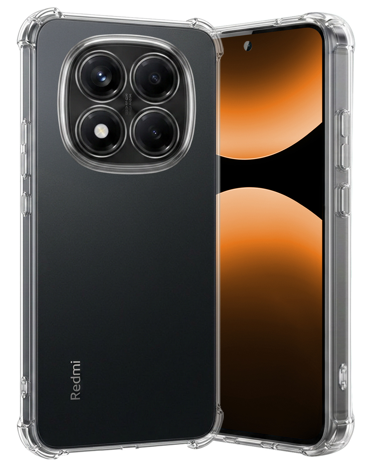 Nomfy Nomfy Xiaomi Redmi Note 14 Pro 5G Hoesje Shockproof - Transparant