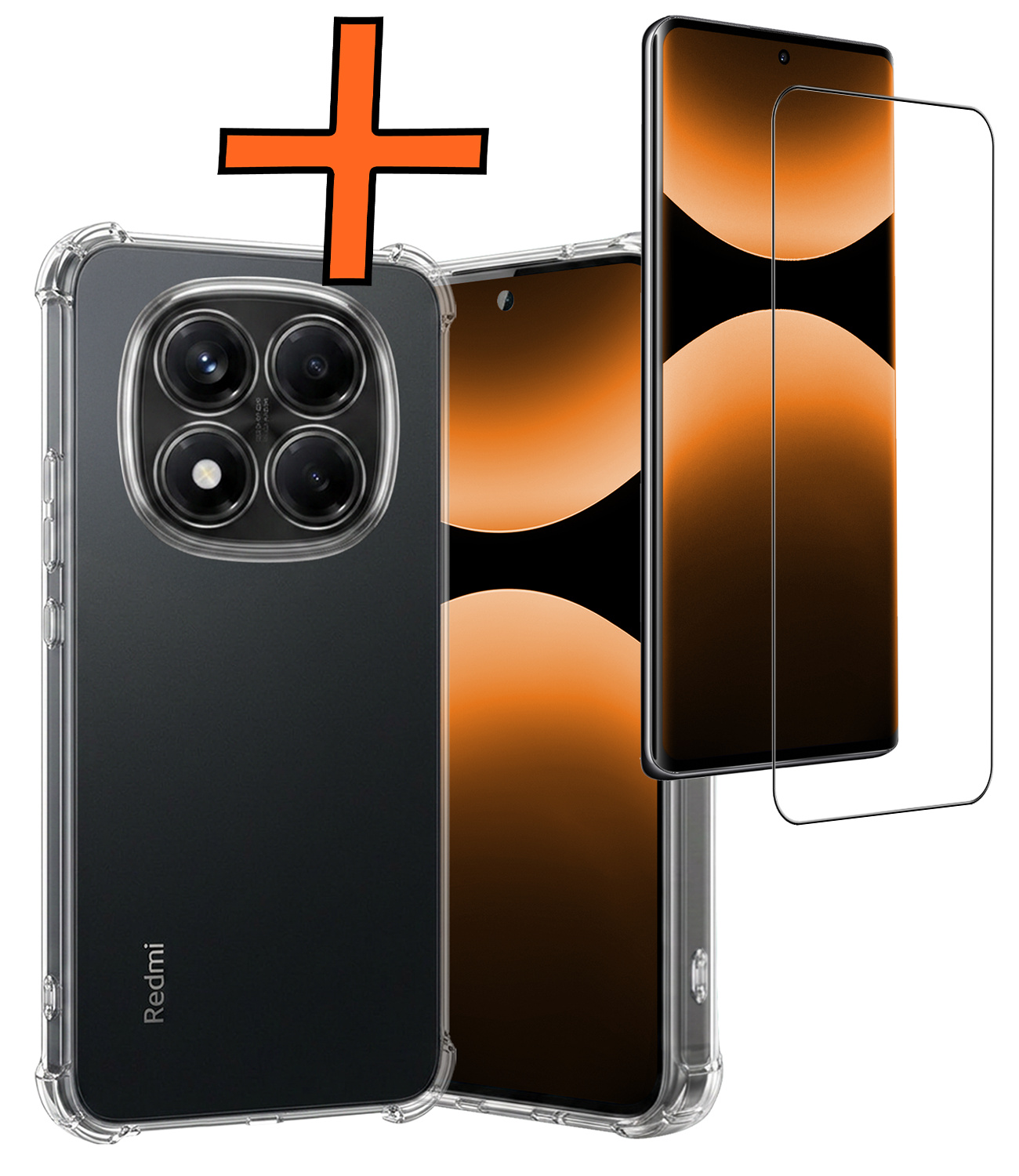 Nomfy Nomfy Xiaomi Redmi Note 14 Pro 5G Hoesje Shockproof Met Screenprotector
