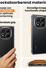 Nomfy Nomfy Xiaomi Redmi Note 14 Pro 5G Hoesje Shockproof Met Screenprotector