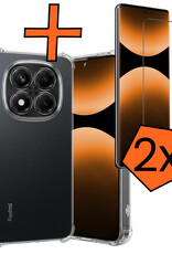 Nomfy Nomfy Xiaomi Redmi Note 14 Pro 5G Hoesje Shockproof Met 2x Screenprotector
