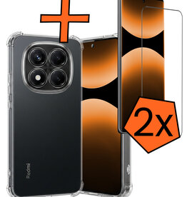 Nomfy Nomfy Xiaomi Redmi Note 14 Pro 5G Hoesje Shockproof Met 2x Screenprotector