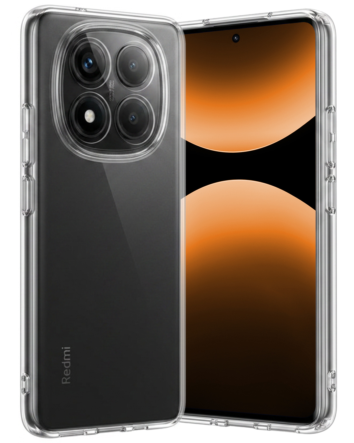Nomfy Nomfy Xiaomi Redmi Note 14 Pro 5G Hoesje Siliconen - Transparant