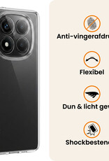 Nomfy Nomfy Xiaomi Redmi Note 14 Pro 5G Hoesje Siliconen - Transparant