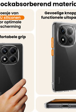 Nomfy Nomfy Xiaomi Redmi Note 14 Pro 5G Hoesje Siliconen - Transparant