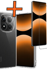 Nomfy Nomfy Xiaomi Redmi Note 14 Pro 5G Hoesje Siliconen Met Screenprotector - Transparant