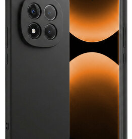 Nomfy Nomfy Xiaomi Redmi Note 14 Pro 5G Hoesje Siliconen - Zwart