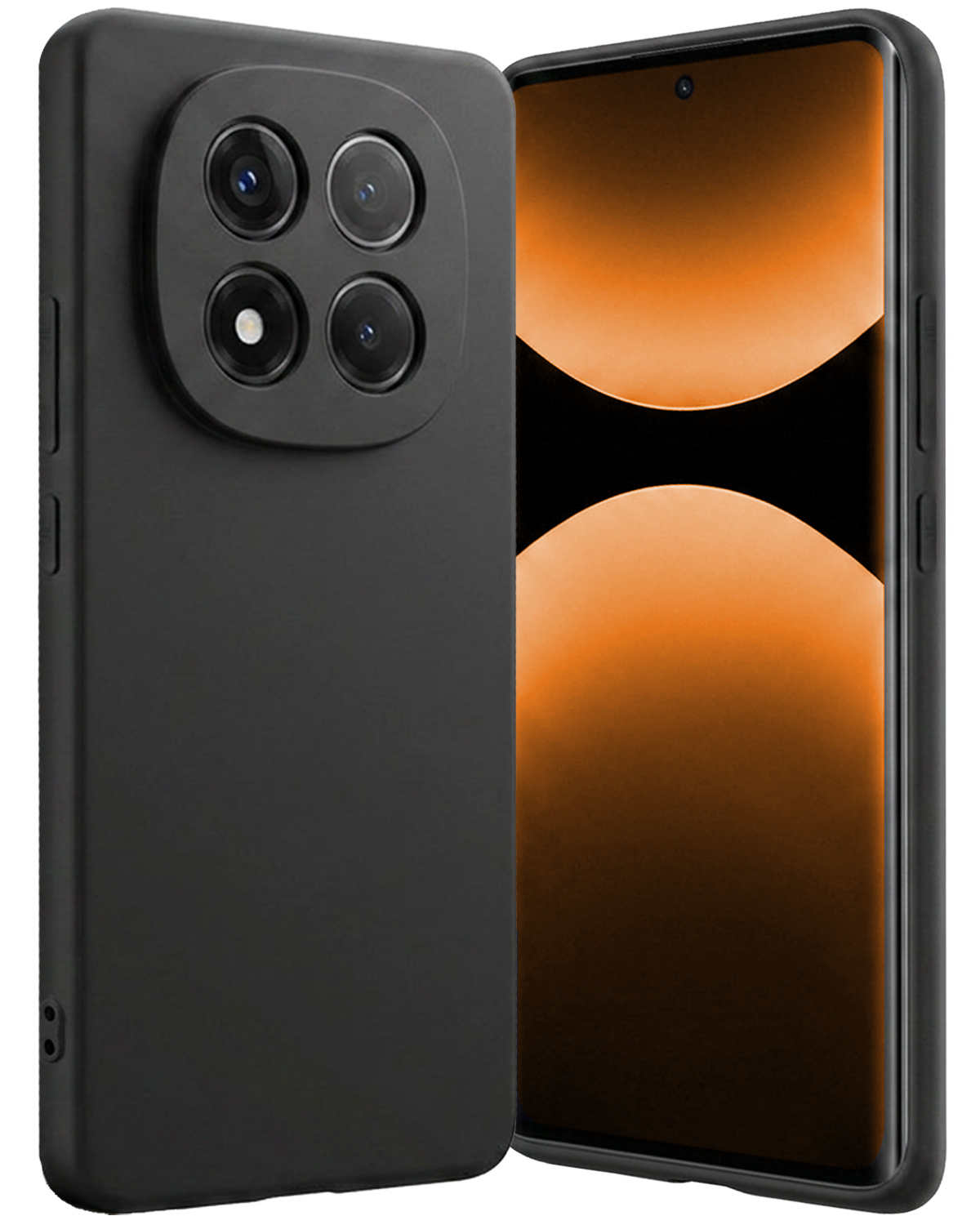 Nomfy Nomfy Xiaomi Redmi Note 14 Pro 5G Hoesje Siliconen - Zwart