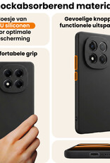 Nomfy Nomfy Xiaomi Redmi Note 14 Pro 5G Hoesje Siliconen - Zwart