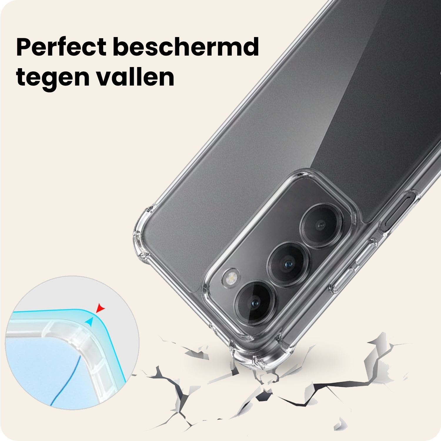 Nomfy Nomfy Xiaomi 15 Hoesje Shockproof - Transparant - 2 PACK
