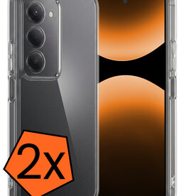 Nomfy Nomfy Xiaomi 15 Hoesje Siliconen - Transparant - 2 PACK
