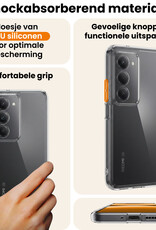 Nomfy Nomfy Xiaomi 15 Hoesje Siliconen - Transparant - 2 PACK