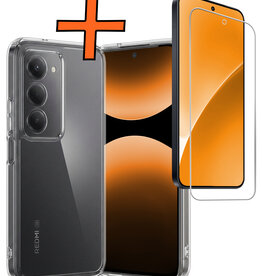 Nomfy Nomfy Xiaomi 15 Hoesje Siliconen Met Screenprotector - Transparant
