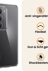 Nomfy Nomfy Xiaomi 15 Hoesje Siliconen Met Screenprotector - Transparant