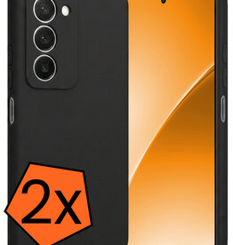 Nomfy Nomfy Xiaomi 15 Hoesje Siliconen - Zwart - 2 PACK