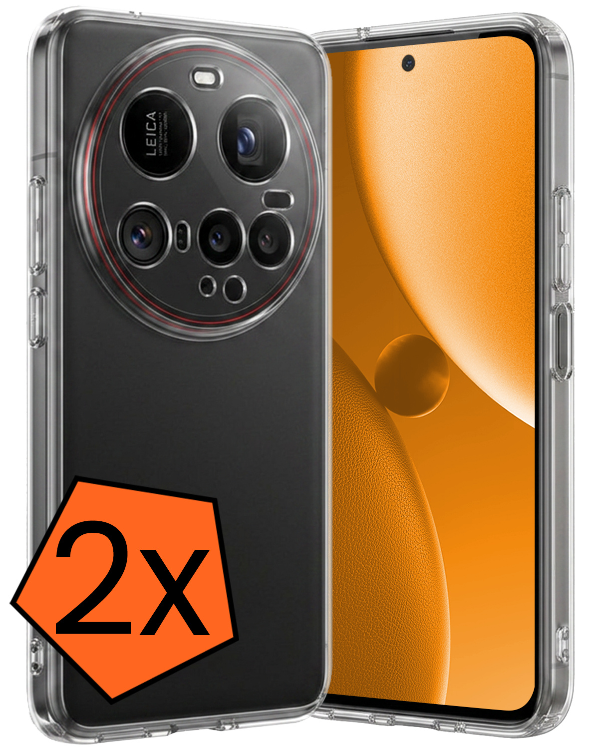 Nomfy Nomfy Xiaomi 15 Ultra Hoesje Siliconen - Transparant - 2 PACK