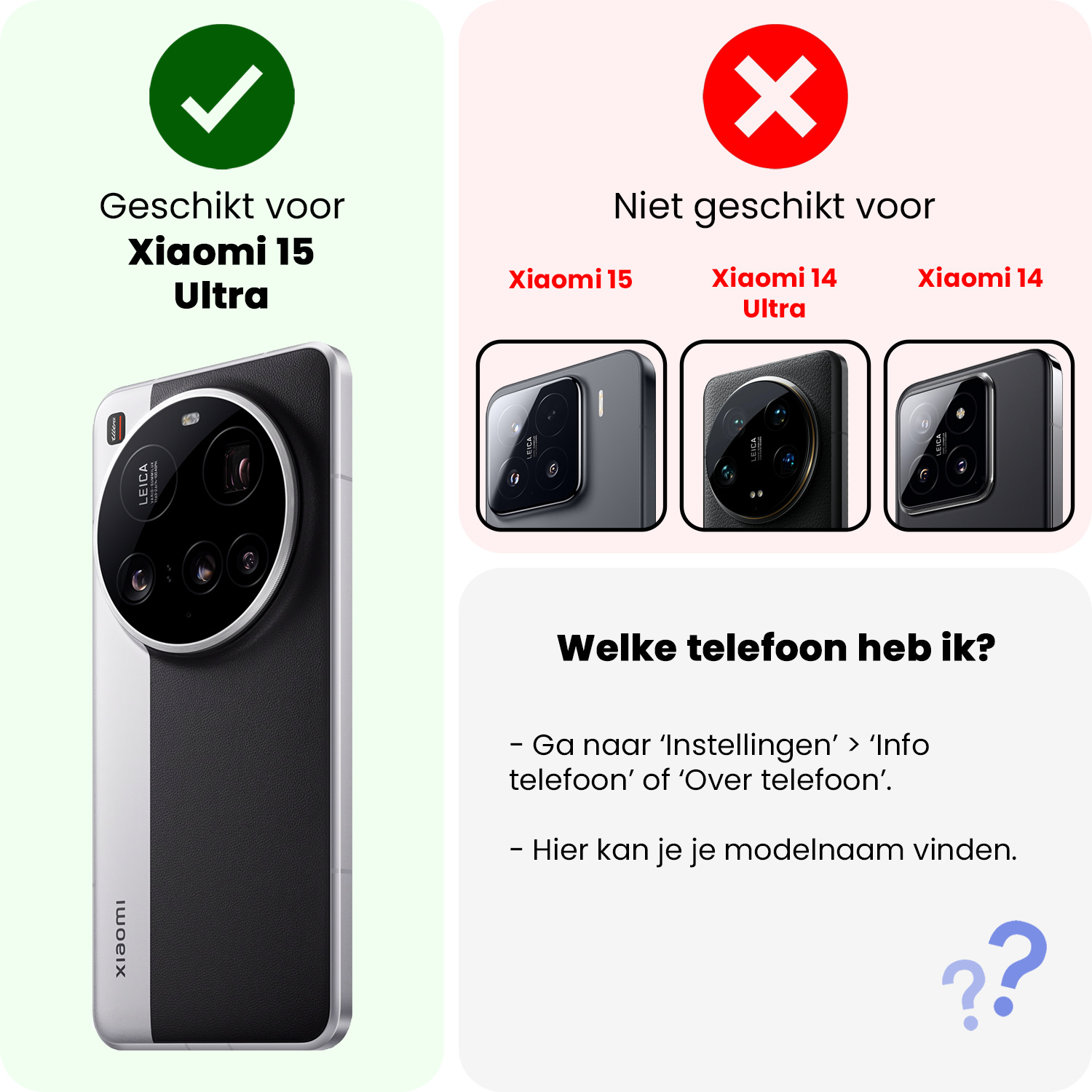 Nomfy Nomfy Xiaomi 15 Ultra Hoesje Siliconen Met Screenprotector - Transparant