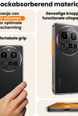 Nomfy Nomfy Xiaomi 15 Ultra Hoesje Siliconen Met Screenprotector - Transparant