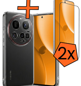 Nomfy Nomfy Xiaomi 15 Ultra Hoesje Siliconen Met 2x Screenprotector - Transparant