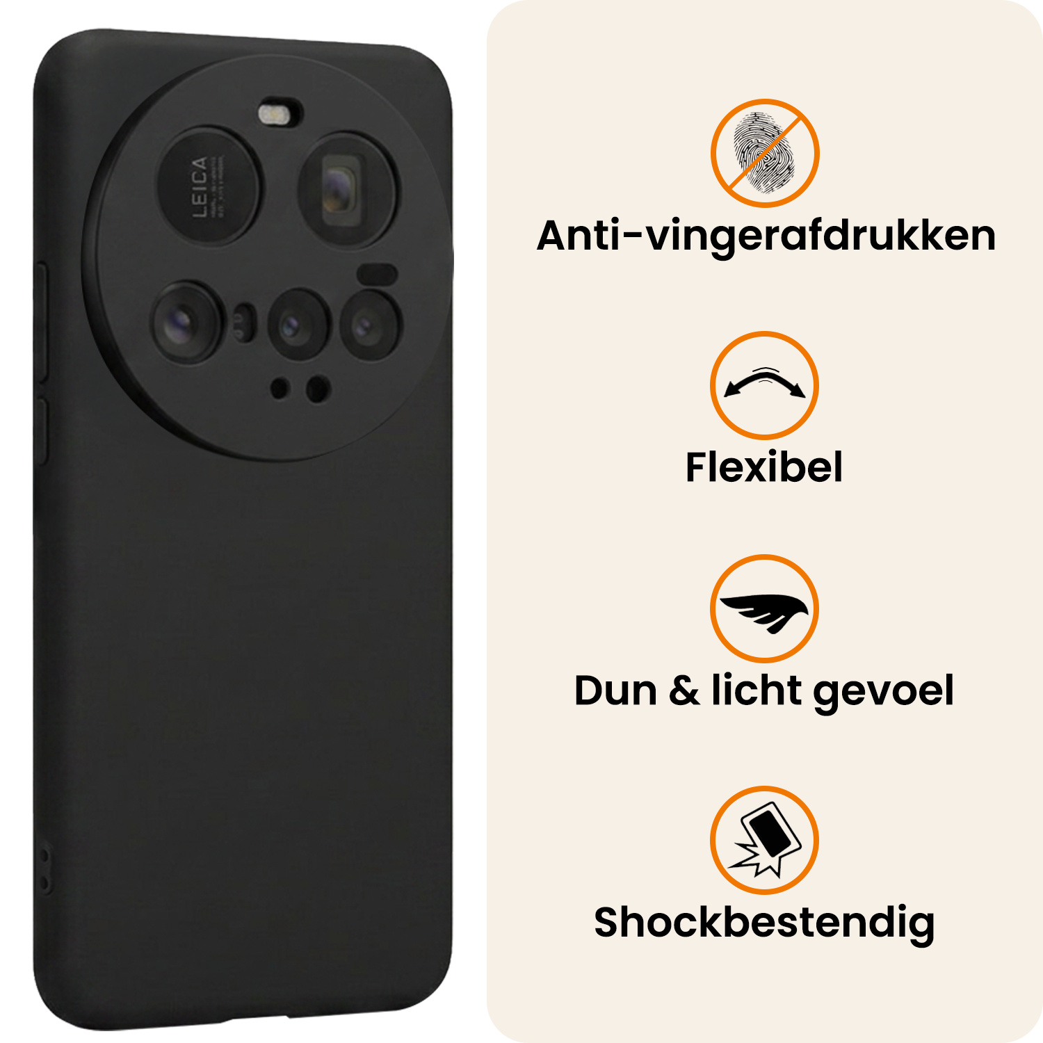 Nomfy Nomfy Xiaomi 15 Ultra Hoesje Siliconen - Zwart