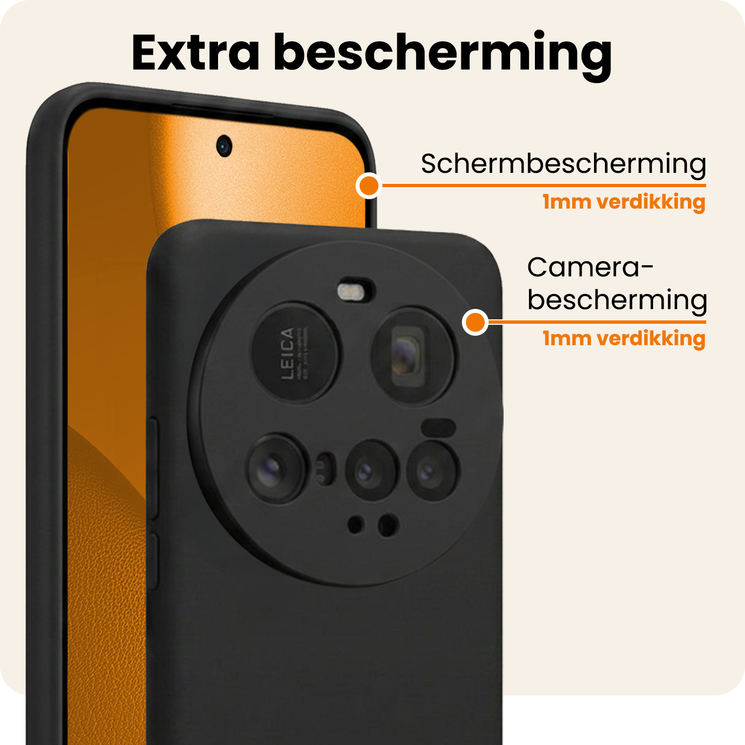 Nomfy Nomfy Xiaomi 15 Ultra Hoesje Siliconen - Zwart