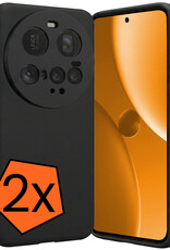 Nomfy Nomfy Xiaomi 15 Ultra Hoesje Siliconen - Zwart - 2 PACK