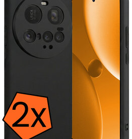 Nomfy Nomfy Xiaomi 15 Ultra Hoesje Siliconen - Zwart - 2 PACK