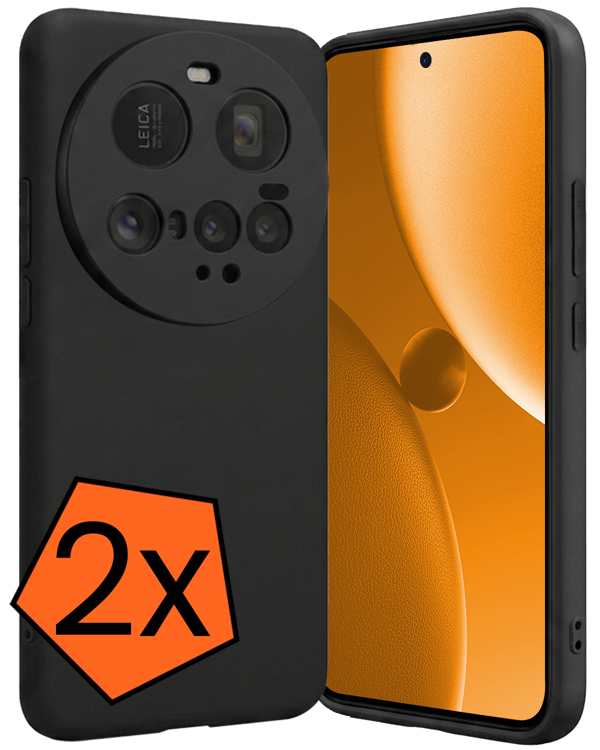Nomfy Nomfy Xiaomi 15 Ultra Hoesje Siliconen - Zwart - 2 PACK