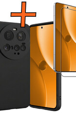 Nomfy Nomfy Xiaomi 15 Ultra Hoesje Siliconen Met Screenprotector - Zwart