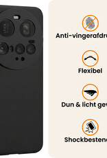 Nomfy Nomfy Xiaomi 15 Ultra Hoesje Siliconen Met 2x Screenprotector - Zwart