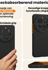 Nomfy Nomfy Xiaomi 15 Ultra Hoesje Siliconen Met 2x Screenprotector - Zwart