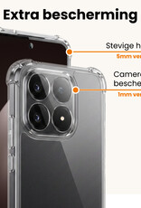 Nomfy Nomfy Xiaomi 15T Hoesje Shockproof - Transparant